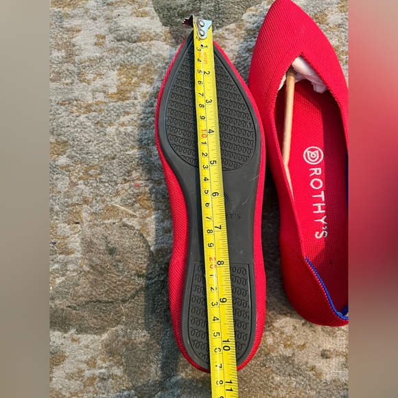 Rothy's Lollipop Red ‘The Point’ Flats - worn only once - Picture 4 of 11